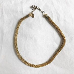 Vintage Givenchy 1976 Gold Choker Necklace